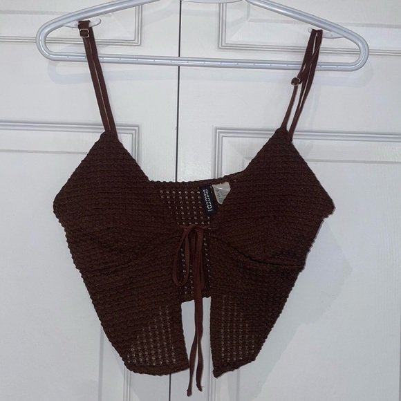 H&M Crochet Tie Top - Picture 1 of 4